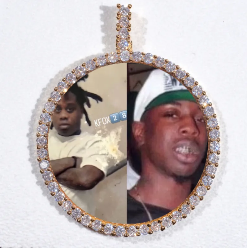 LARGE 3D CIRCLE CUSTOM PICTURE PENDANT sold by The GUU Shop