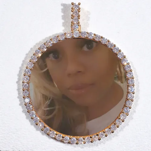 LARGE 3D CIRCLE CUSTOM PICTURE PENDANT sold by The GUU Shop