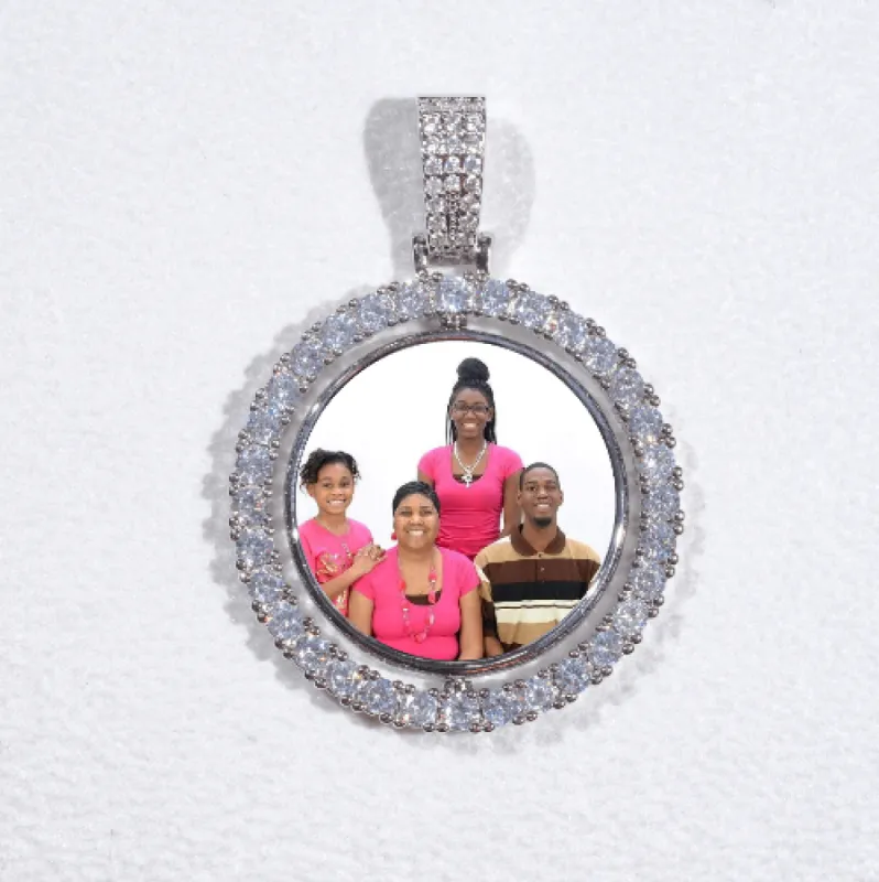 3D Spinning 2-Faced Custom Picture Pendant sold by The GUU Shop