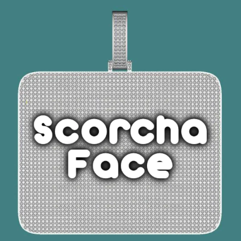 CUSTOM LETTER NECKLACE 3D BIG SQUARE sold by The GUU Shop