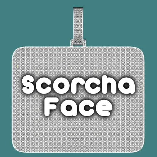 CUSTOM LETTER NECKLACE 3D BIG SQUARE sold by The GUU Shop