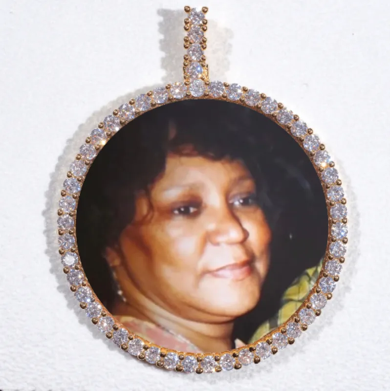 LARGE 3D CIRCLE CUSTOM PICTURE PENDANT sold by The GUU Shop