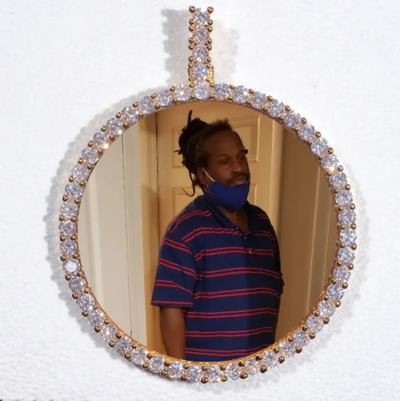 LARGE 3D CIRCLE CUSTOM PICTURE PENDANT sold by The GUU Shop