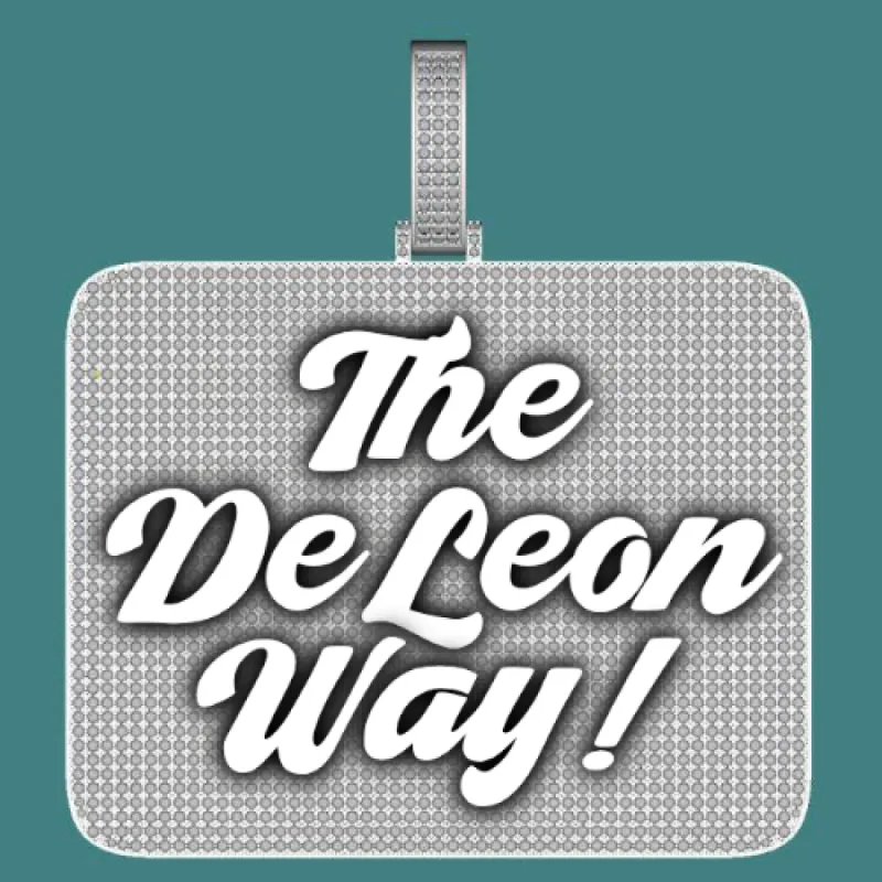 CUSTOM LETTER NECKLACE 3D BIG SQUARE sold by The GUU Shop