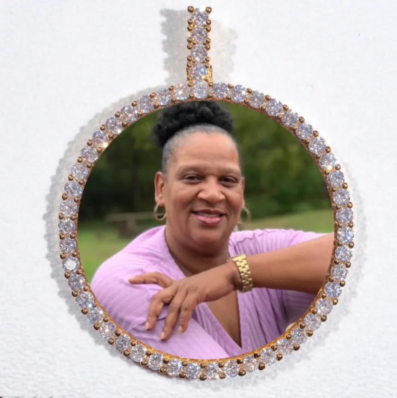 LARGE 3D CIRCLE CUSTOM PICTURE PENDANT sold by The GUU Shop