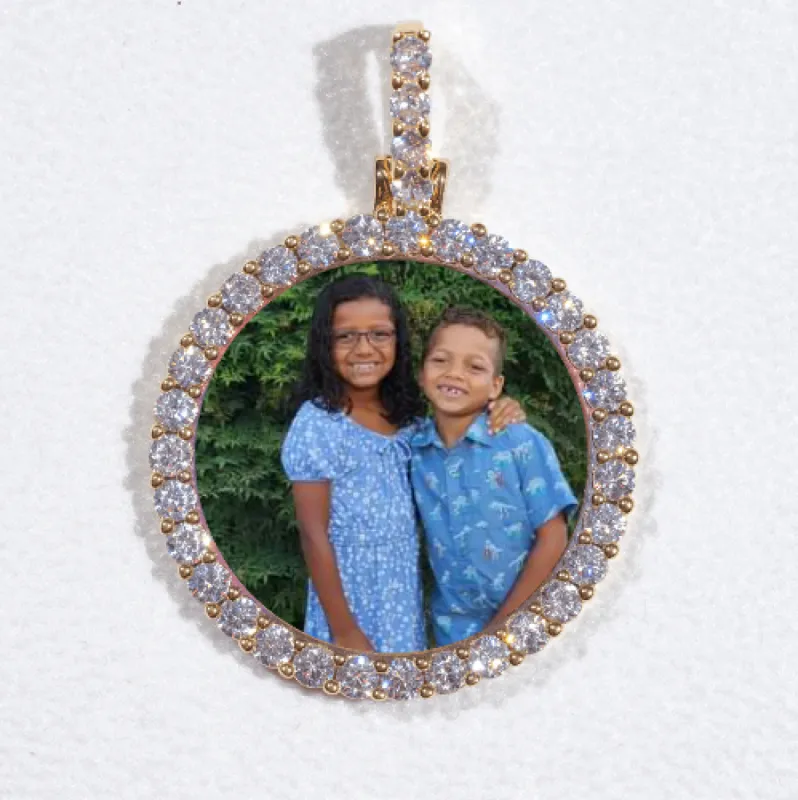 3D CIRCLE CUSTOM PICTURE PENDANT SMALL SIZE sold by The GUU Shop