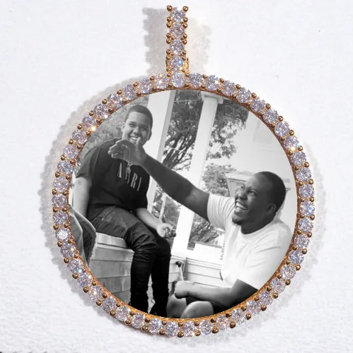 LARGE 3D CIRCLE CUSTOM PICTURE PENDANT sold by The GUU Shop