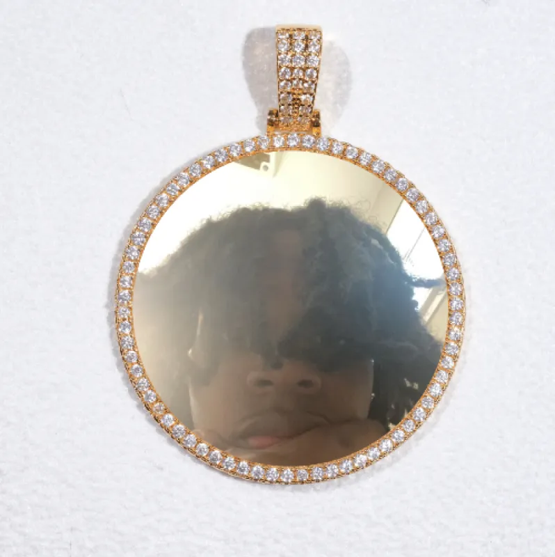 MEDIUM 3D CIRCLE CUSTOM PICTURE PENDANT sold by The GUU Shop