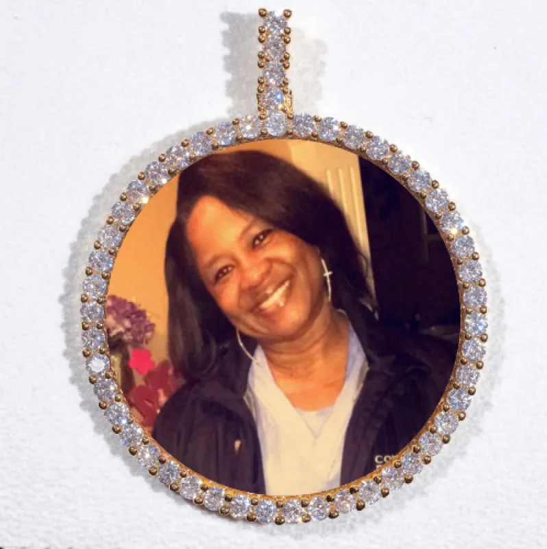 LARGE 3D CIRCLE CUSTOM PICTURE PENDANT sold by The GUU Shop