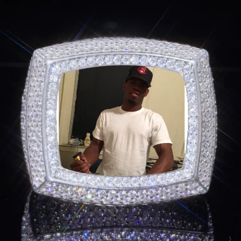 3D CUSTOM PICTURE ICED RING sold by The GUU Shop