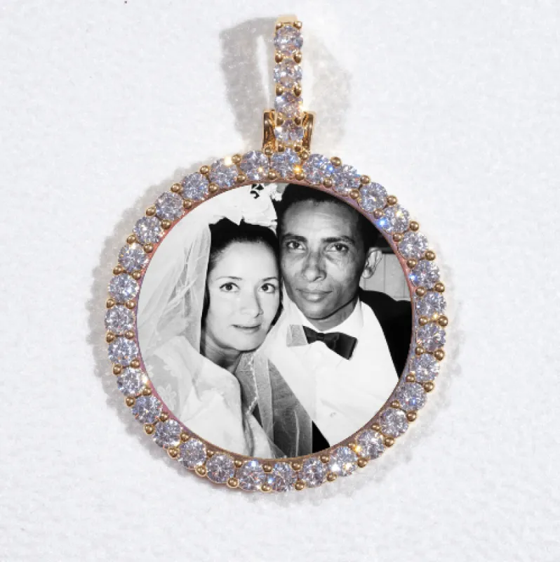 3D CIRCLE CUSTOM PICTURE PENDANT SMALL SIZE sold by The GUU Shop