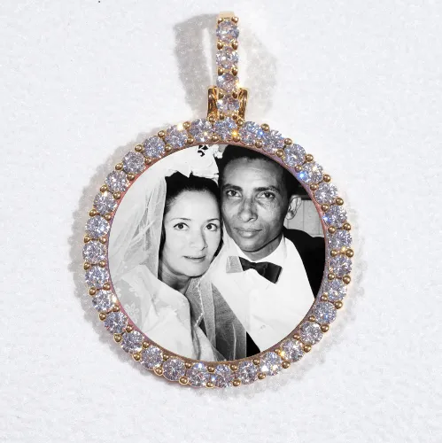 3D CIRCLE CUSTOM PICTURE PENDANT SMALL SIZE sold by The GUU Shop