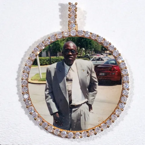 LARGE 3D CIRCLE CUSTOM PICTURE PENDANT sold by The GUU Shop