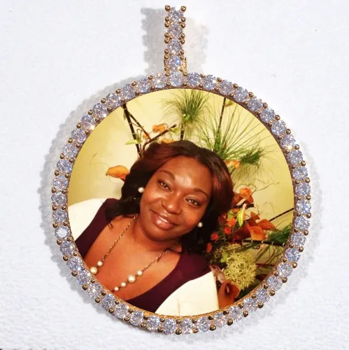 LARGE 3D CIRCLE CUSTOM PICTURE PENDANT sold by The GUU Shop