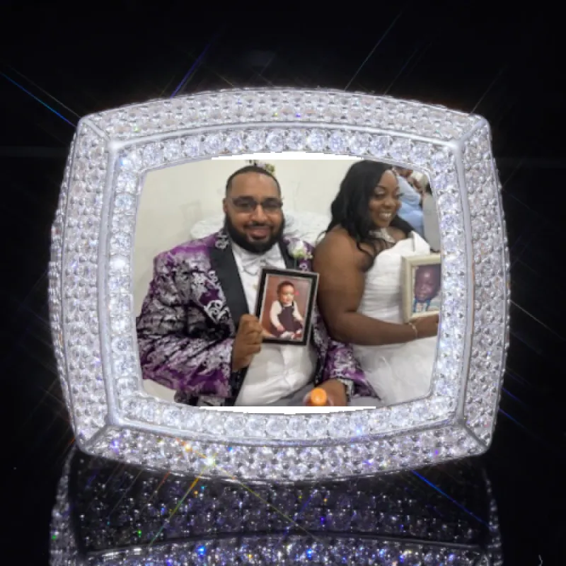 3D CUSTOM PICTURE ICED RING sold by The GUU Shop