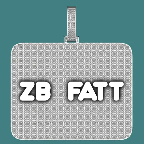 CUSTOM LETTER NECKLACE 3D BIG SQUARE sold by The GUU Shop