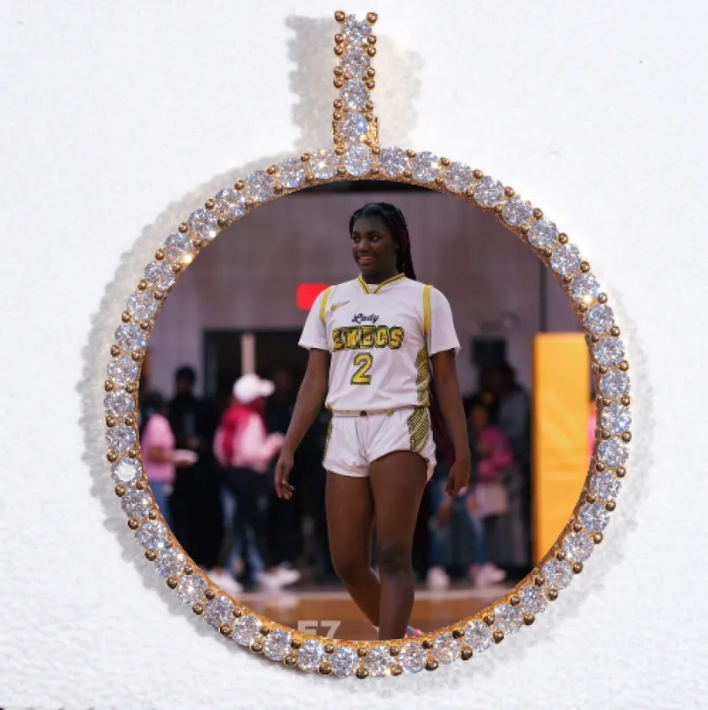 LARGE 3D CIRCLE CUSTOM PICTURE PENDANT sold by The GUU Shop