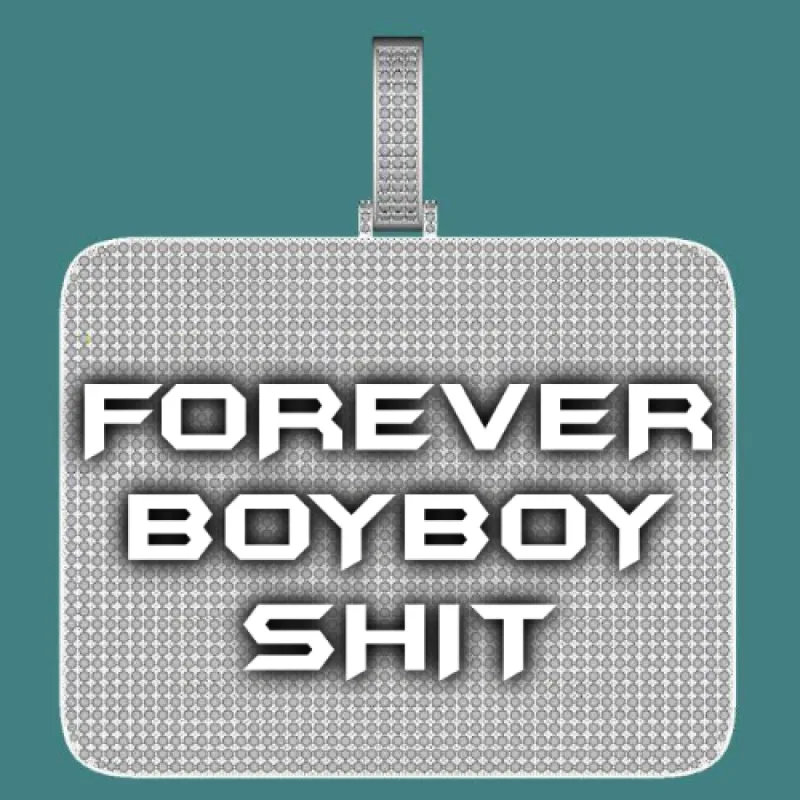 CUSTOM LETTER NECKLACE 3D BIG SQUARE sold by The GUU Shop