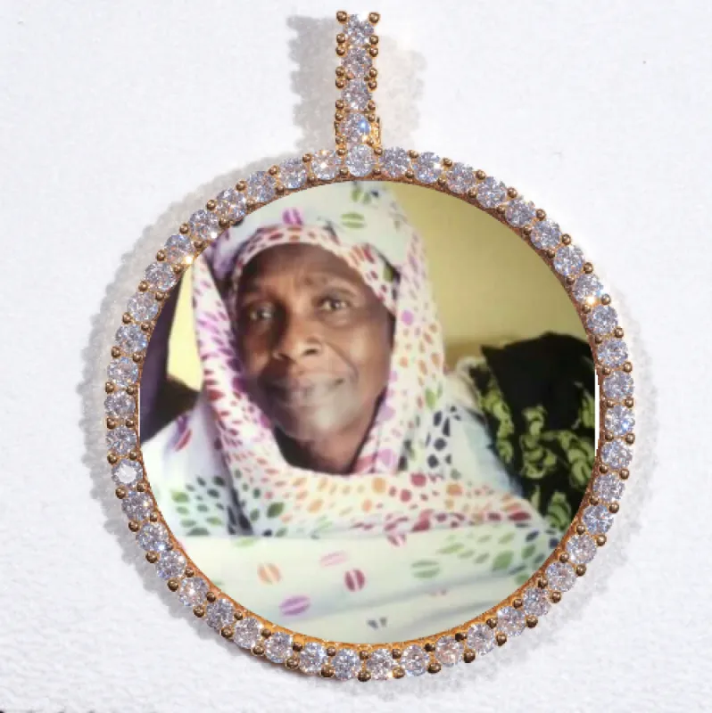 LARGE 3D CIRCLE CUSTOM PICTURE PENDANT sold by The GUU Shop