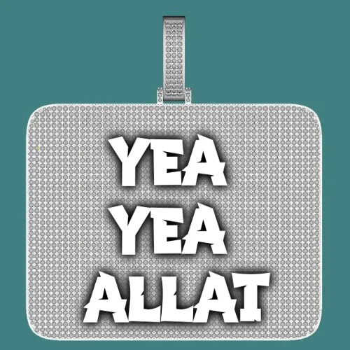 CUSTOM LETTER NECKLACE 3D BIG SQUARE sold by The GUU Shop