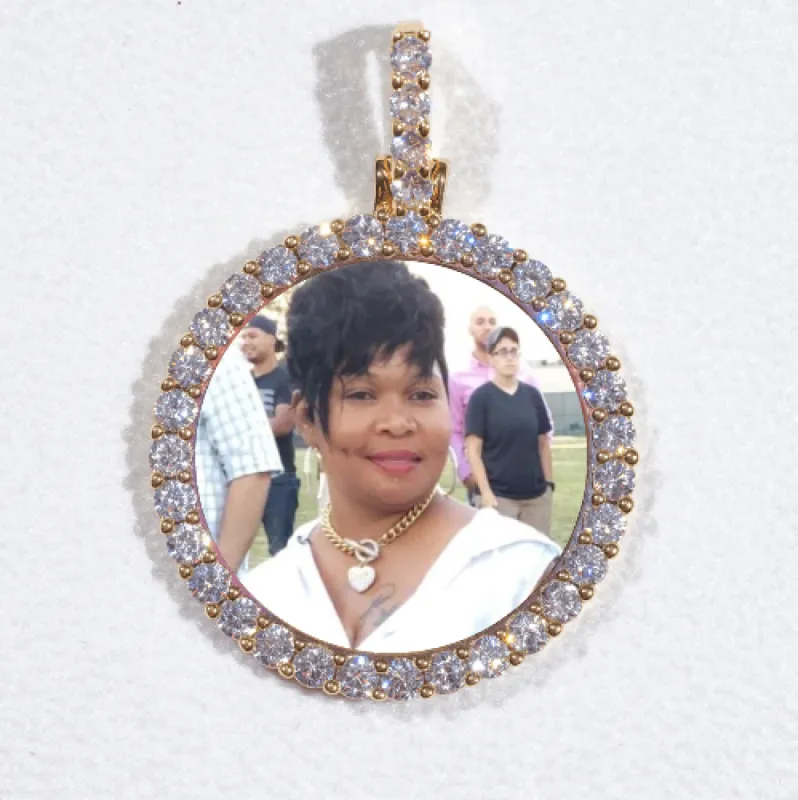 3D CIRCLE CUSTOM PICTURE PENDANT SMALL SIZE sold by The GUU Shop