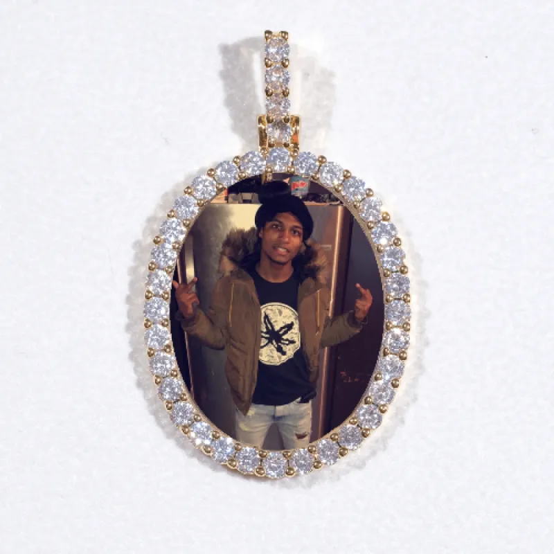 3D Oval Custom Picture Pendant sold by The GUU Shop