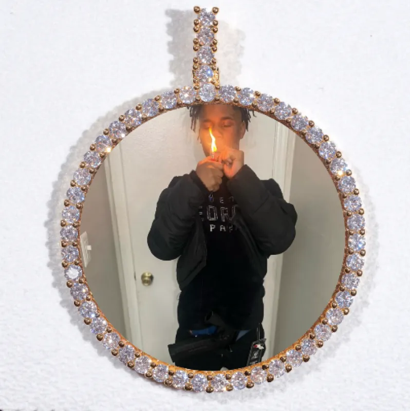 LARGE 3D CIRCLE CUSTOM PICTURE PENDANT sold by The GUU Shop