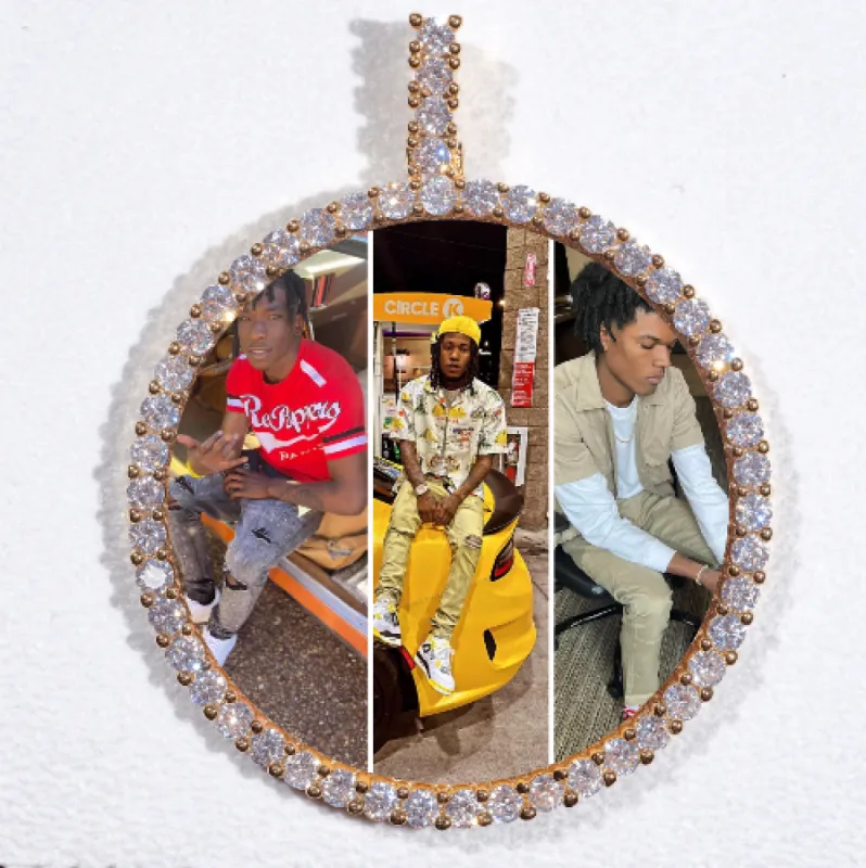 LARGE 3D CIRCLE CUSTOM PICTURE PENDANT sold by The GUU Shop