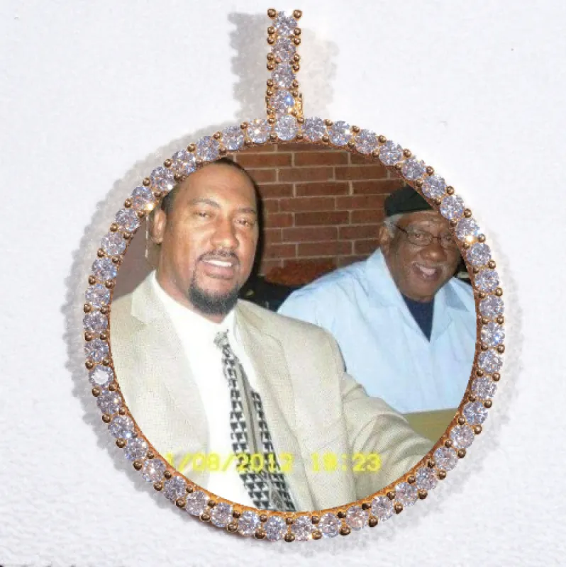 LARGE 3D CIRCLE CUSTOM PICTURE PENDANT sold by The GUU Shop