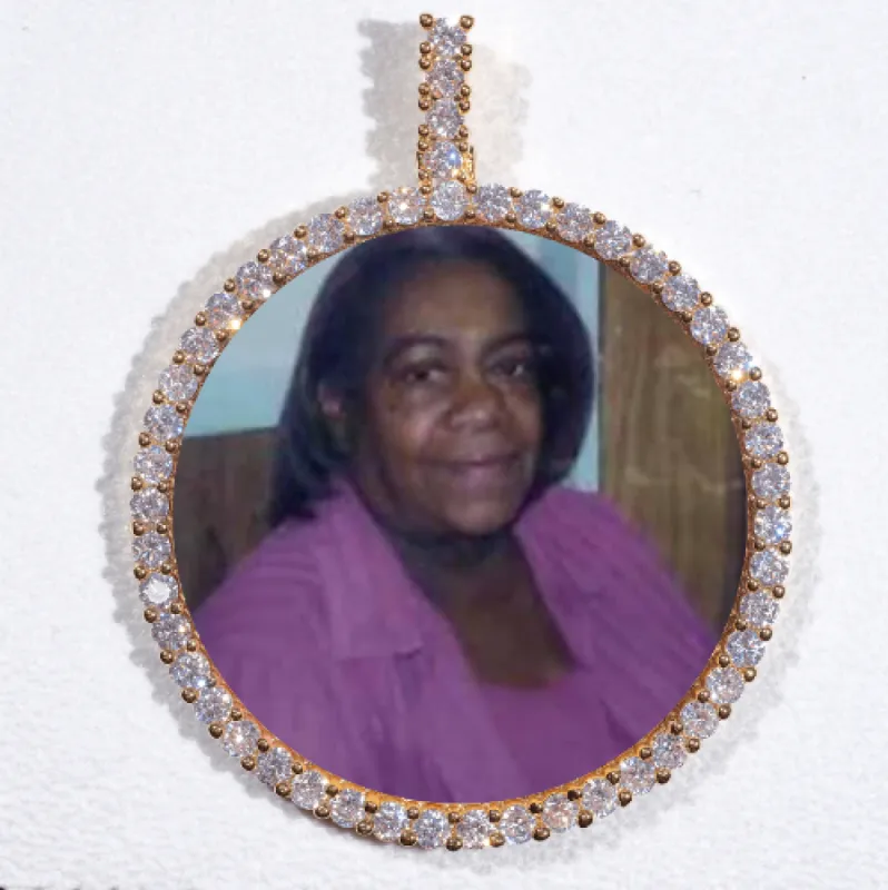 LARGE 3D CIRCLE CUSTOM PICTURE PENDANT sold by The GUU Shop