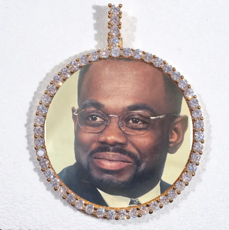 LARGE 3D CIRCLE CUSTOM PICTURE PENDANT sold by The GUU Shop