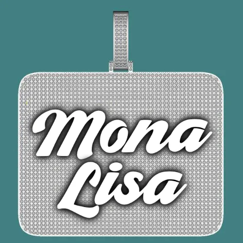 CUSTOM LETTER NECKLACE 3D BIG SQUARE sold by The GUU Shop