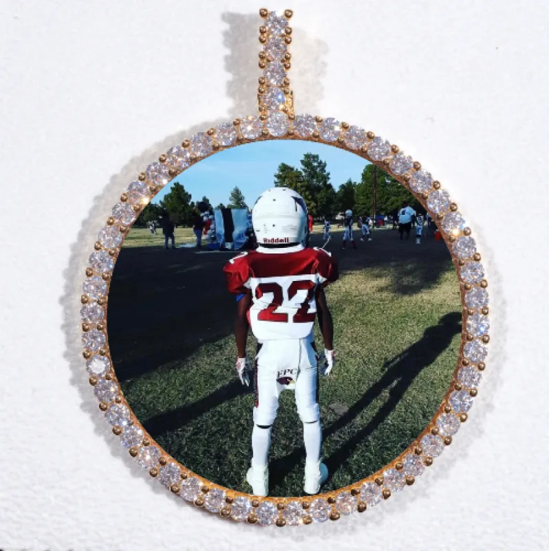 LARGE 3D CIRCLE CUSTOM PICTURE PENDANT sold by The GUU Shop