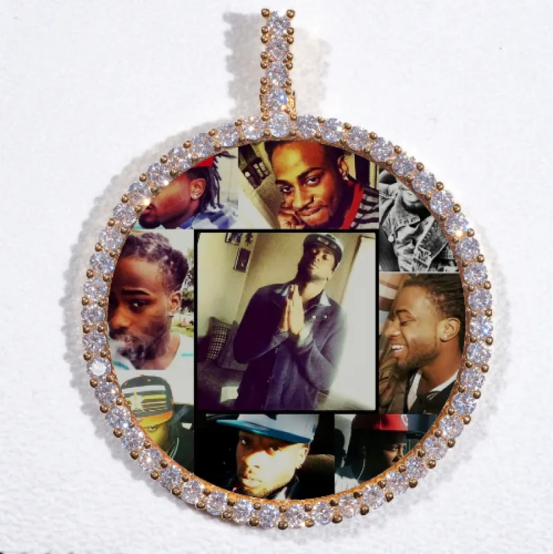 LARGE 3D CIRCLE CUSTOM PICTURE PENDANT made by The GUU Shop