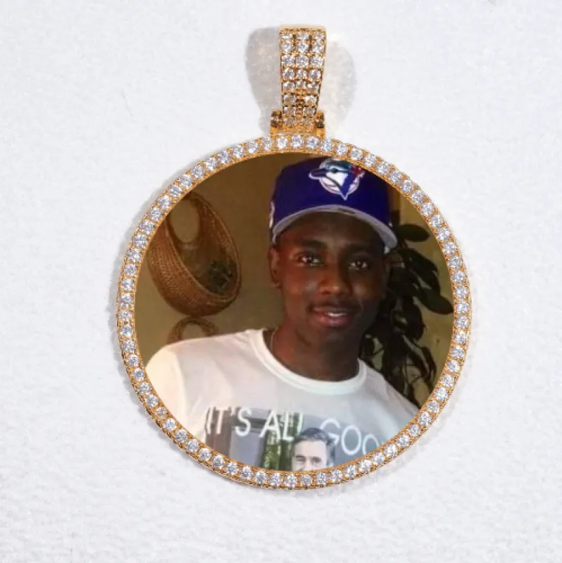 MEDIUM 3D CIRCLE CUSTOM PICTURE PENDANT sold by The GUU Shop