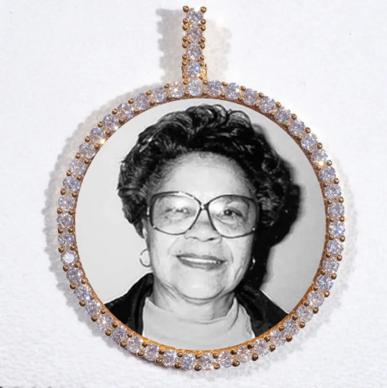 LARGE 3D CIRCLE CUSTOM PICTURE PENDANT sold by The GUU Shop