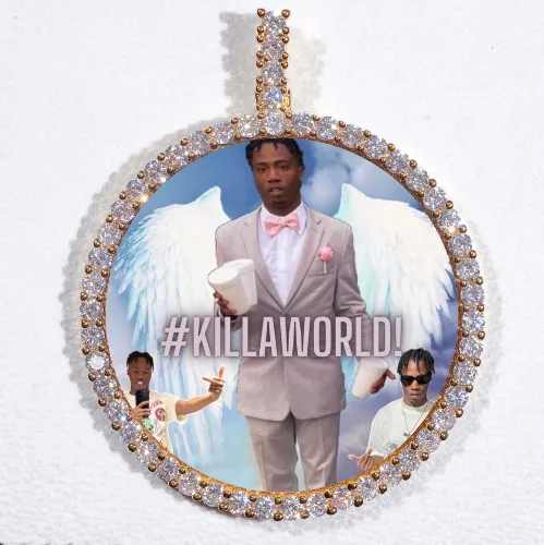 LARGE 3D CIRCLE CUSTOM PICTURE PENDANT sold by The GUU Shop