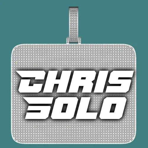 CUSTOM LETTER NECKLACE 3D BIG SQUARE sold by The GUU Shop