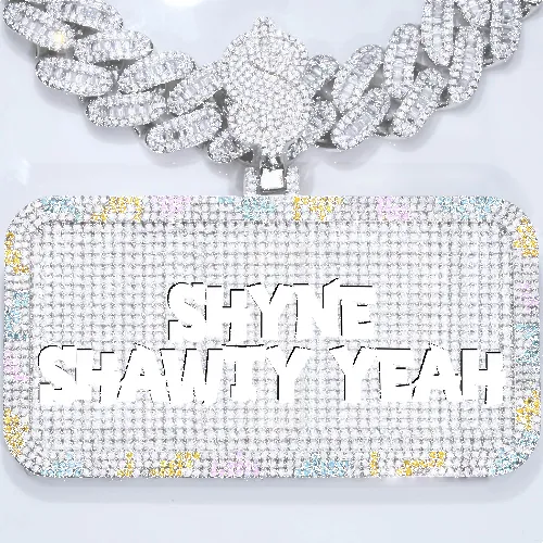 CUSTOM LETTER NECKLACE 3D COLORFUL SQUARE sold by The GUU Shop