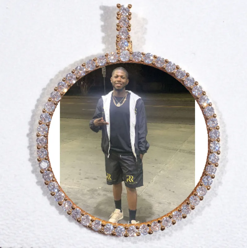 LARGE 3D CIRCLE CUSTOM PICTURE PENDANT sold by The GUU Shop