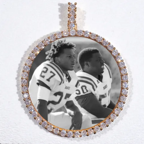 LARGE 3D CIRCLE CUSTOM PICTURE PENDANT sold by The GUU Shop