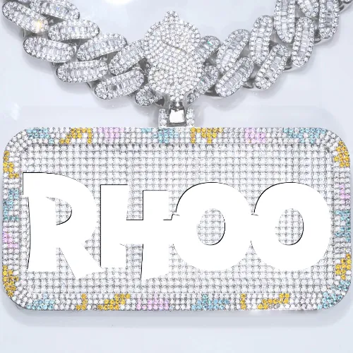 CUSTOM LETTER NECKLACE 3D COLORFUL SQUARE sold by The GUU Shop