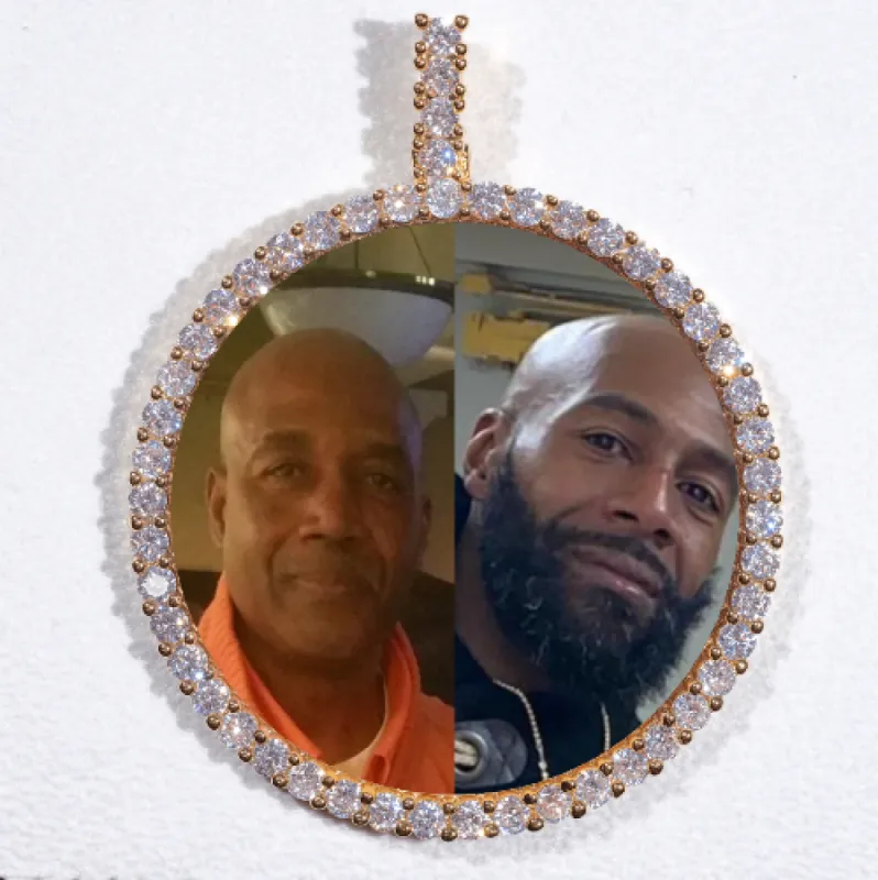 LARGE 3D CIRCLE CUSTOM PICTURE PENDANT sold by The GUU Shop