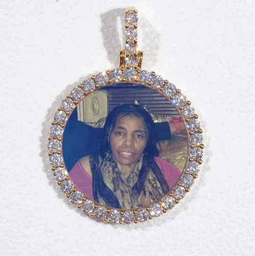 3D CIRCLE CUSTOM PICTURE PENDANT SMALL SIZE sold by The GUU Shop