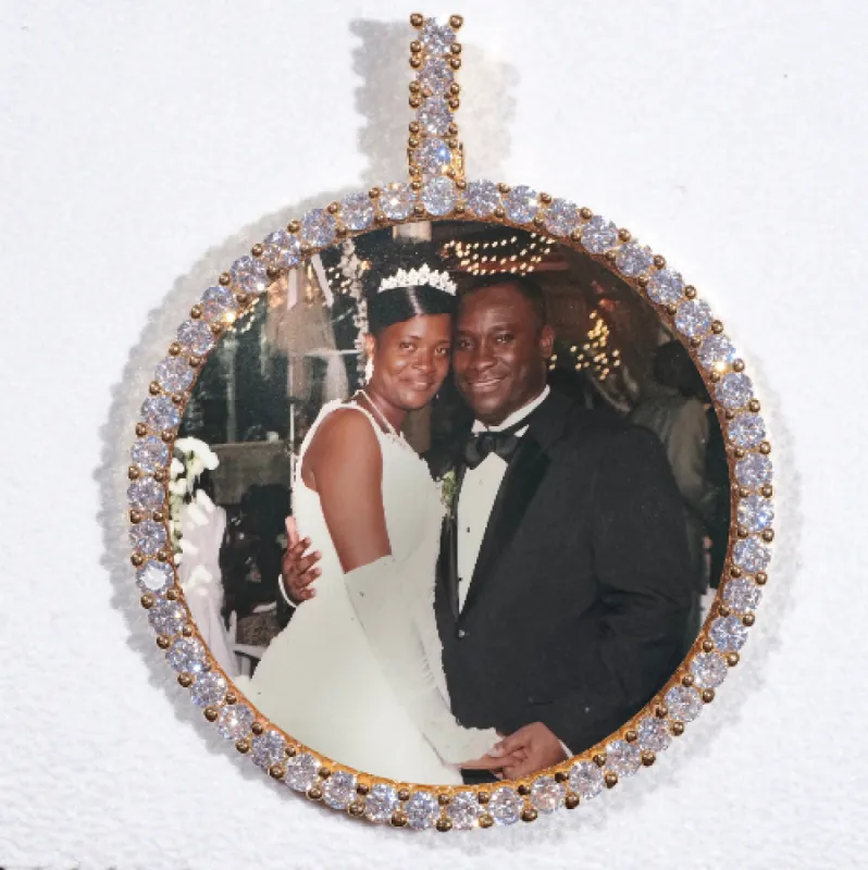 LARGE 3D CIRCLE CUSTOM PICTURE PENDANT sold by The GUU Shop