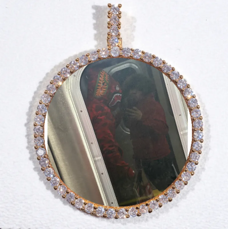 LARGE 3D CIRCLE CUSTOM PICTURE PENDANT sold by The GUU Shop