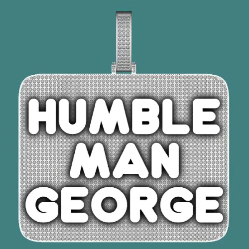 CUSTOM LETTER NECKLACE 3D BIG SQUARE sold by The GUU Shop