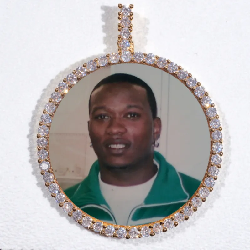 LARGE 3D CIRCLE CUSTOM PICTURE PENDANT sold by The GUU Shop