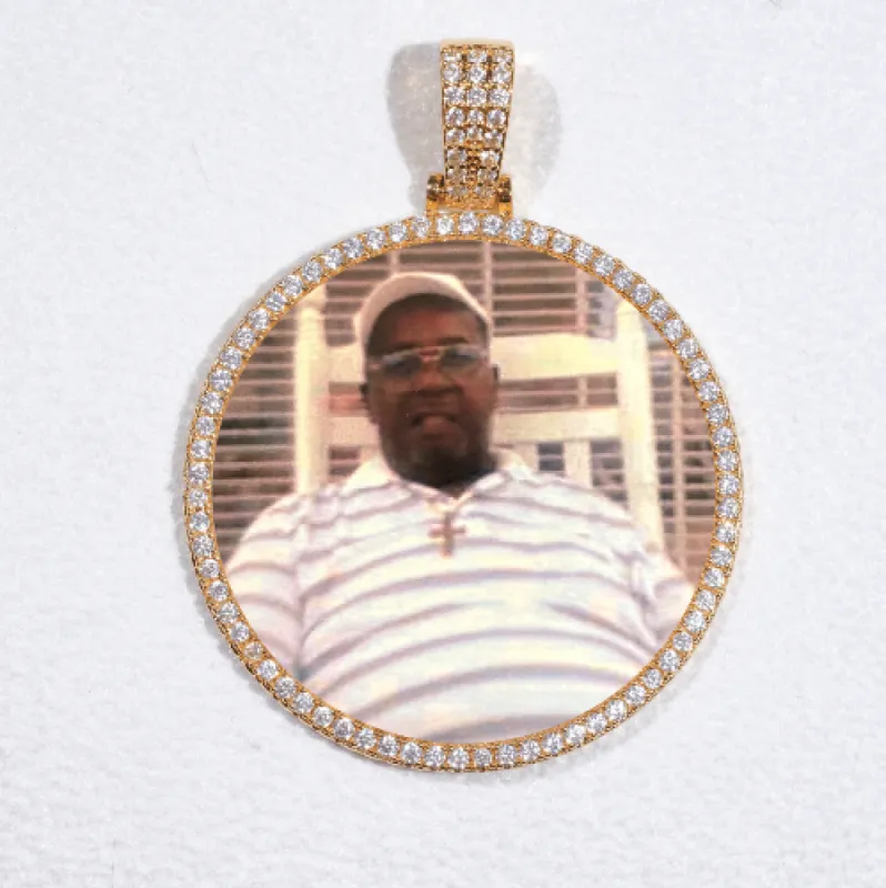 MEDIUM 3D CIRCLE CUSTOM PICTURE PENDANT sold by The GUU Shop