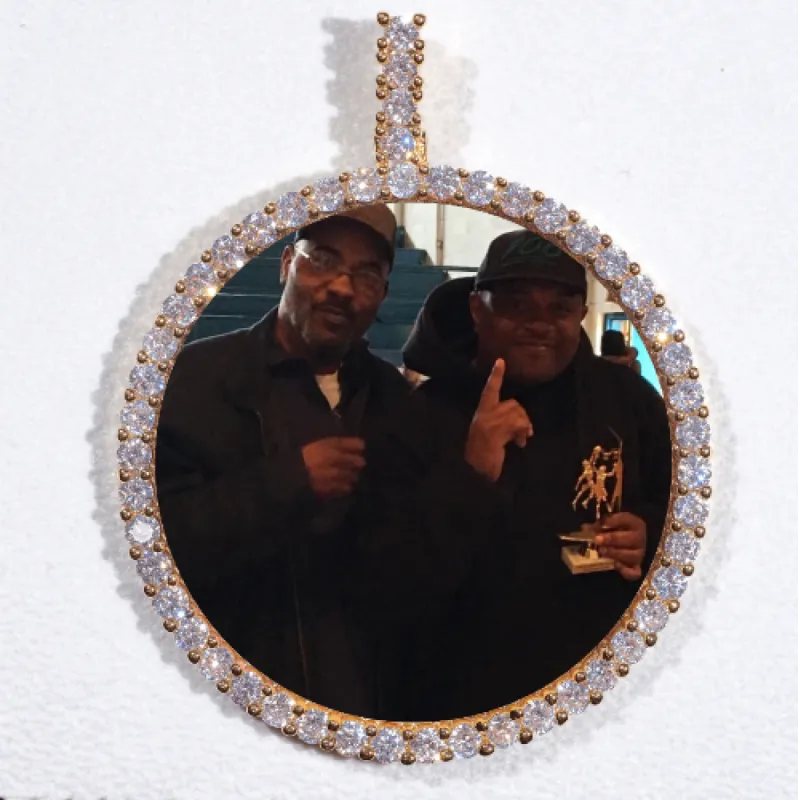 LARGE 3D CIRCLE CUSTOM PICTURE PENDANT sold by The GUU Shop